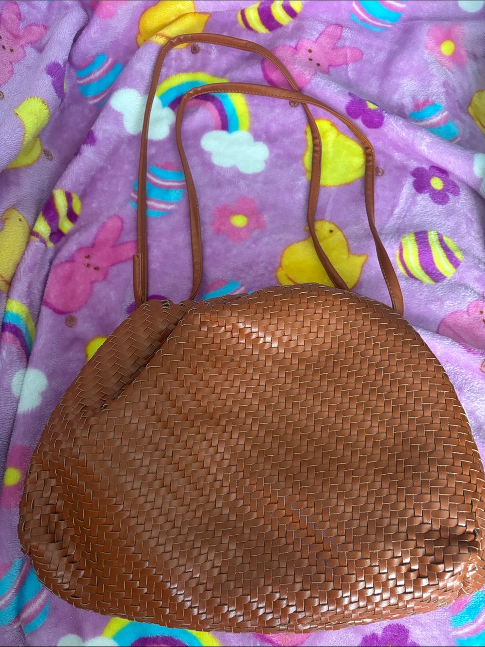 Anthropologie Woven Brown Shoulder Bag
